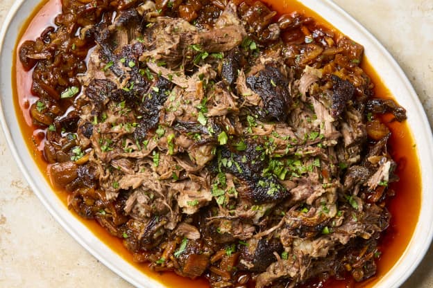 The Sauce Is Almost Better than the Lamb in This Braised Moroccan-Style Lamb