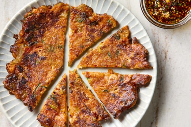 These Impossibly Crispy Kimchi Pancakes Are Surprisingly Easy to Make