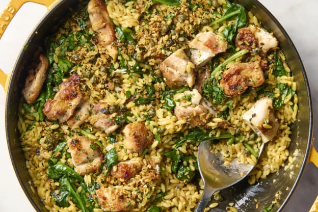 My One-Pot Lemon Chicken Orzo Will Be Your Family's New Favorite Dinner