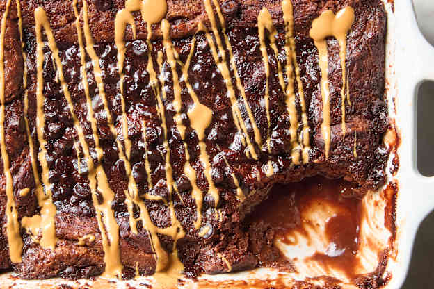 My Fudgy Chocolate Peanut Butter Cobbler Tastes Even Better Than a Reese's Cup