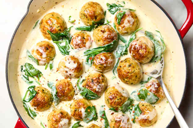 These Parmesan Chicken Meatballs Will Have Everyone Asking for Seconds