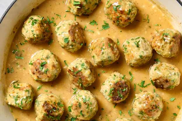 Garlic Butter Meatballs Are So Delicious, You'll Eat Them Straight from the Pan