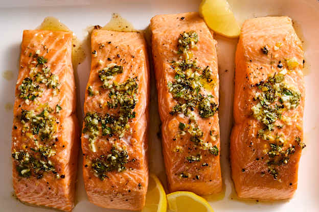 Easy Lemon-Herb Baked Salmon