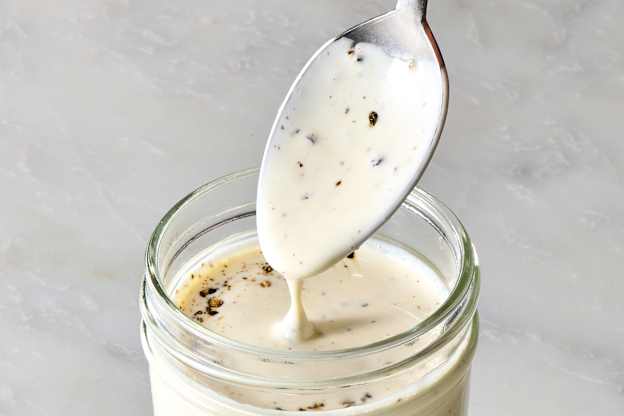 My Creamy Parmesan Dressing Is So Good, I Keep a Jar in My Fridge at All Times