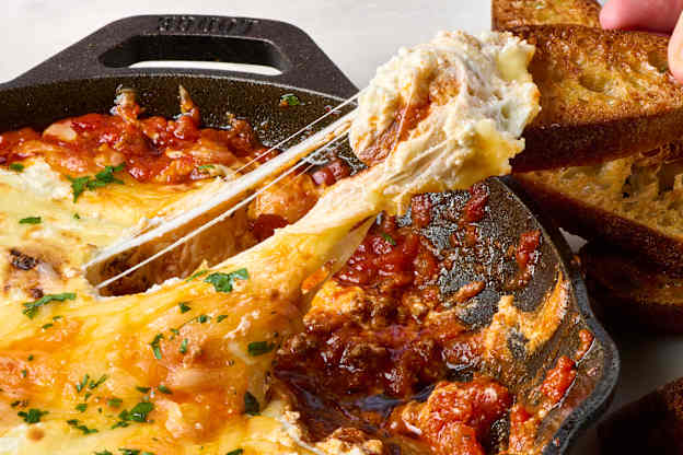 My Favorite Baked Cheesy Dip Tastes Just Like Traditional Lasagna