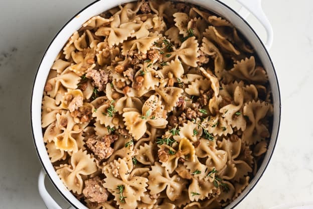 Sausage and Lentil One-Pot Pasta Is an Easy, High-Protein Dinner
