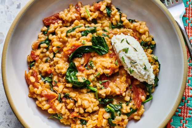 Skip the Stirring with This Creamy Baked Barley Risotto