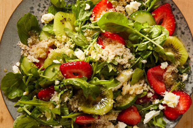 Fonio with Strawberries and Peppery Greens Is the Perfect Summer Side