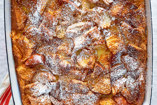 Make-Ahead Eggnog French Toast Casserole