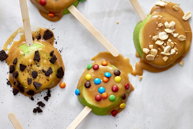 This DIY Caramel Apple Bar Is the Best Way to Serve Dessert on Halloween