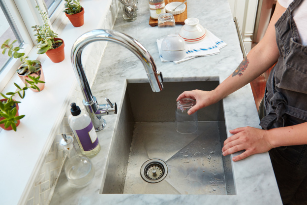 This Popular Cleaner Magically Restored My (Very Stained) Stainless Steel Sink
