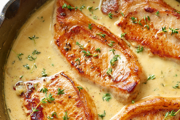 These Easy Creamy Mustard Pork Chops Are Perfectly Tender and Juicy