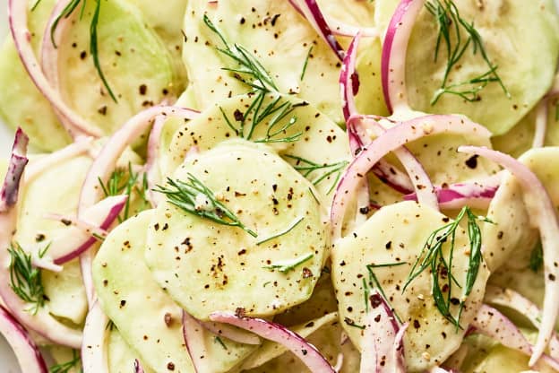 This Sour Cream Cucumber Salad Is the First Thing Gone at Every Barbecue