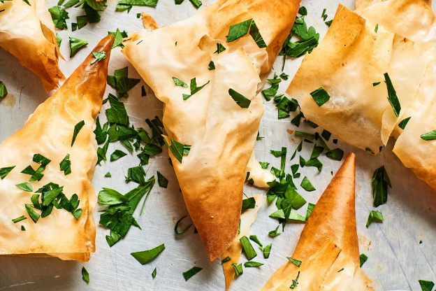 2-Ingredient Cheesy Phyllo Triangles Are a Modern Miracle