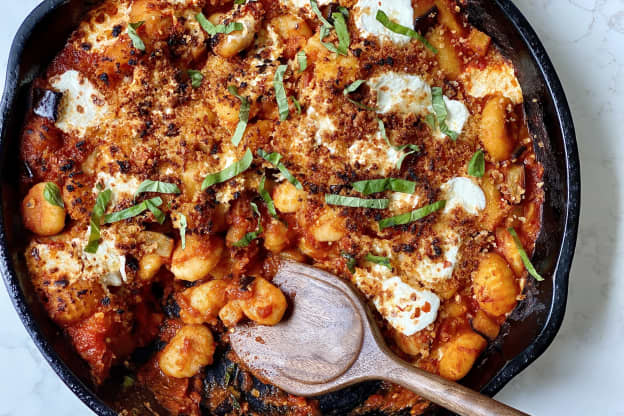 We're Making One-Pan Eggplant Parm Gnocchi on Repeat