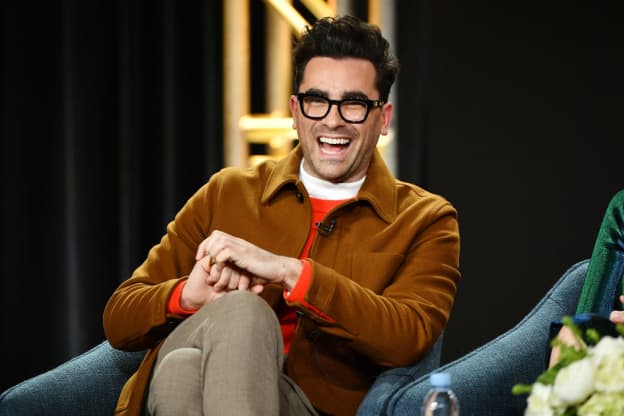 Dan Levy's Kitchen Has the Dreamiest Blue Cabinets