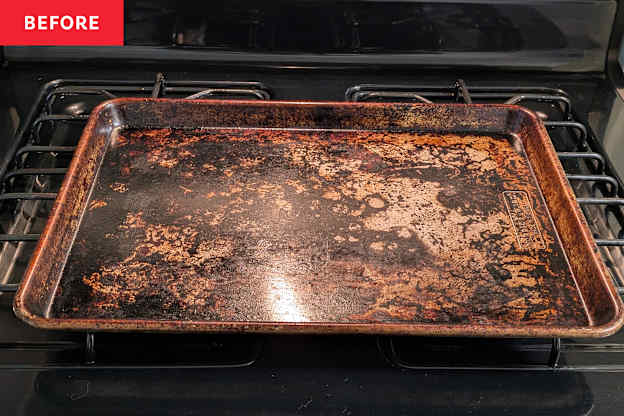 I Tried This $2 Trick to Clean My Baking Sheets, and They're Unrecognizable