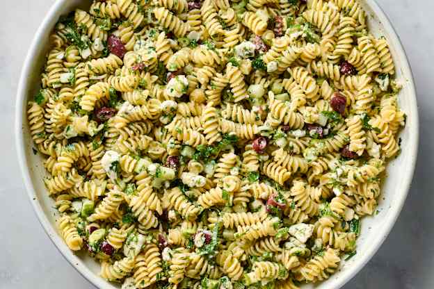Everyone Begs Me to Make This Greek Pasta Salad