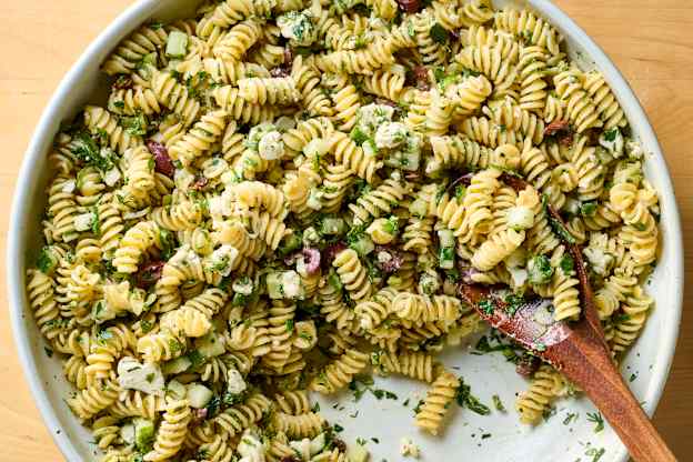 Everyone Begs Me to Make This Greek Pasta Salad
