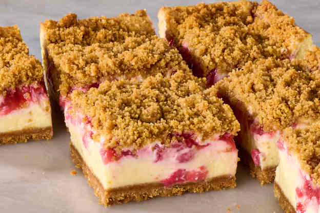 Strawberry Cream Cheese Bars Are Creamy and Bursting with Strawberry Flavor