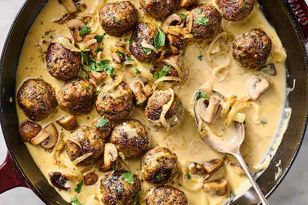 My Creamy French Chicken Meatballs Are All I Want for Dinner Right Now