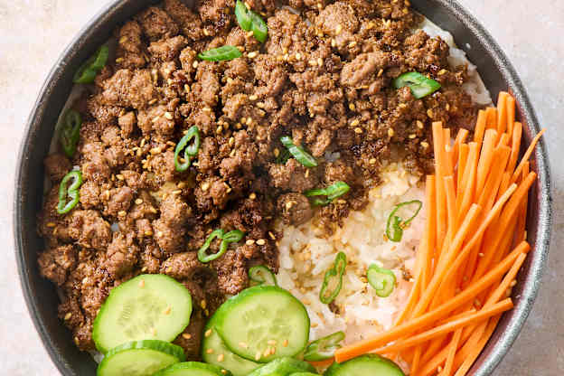 Easy Korean Beef Bowls