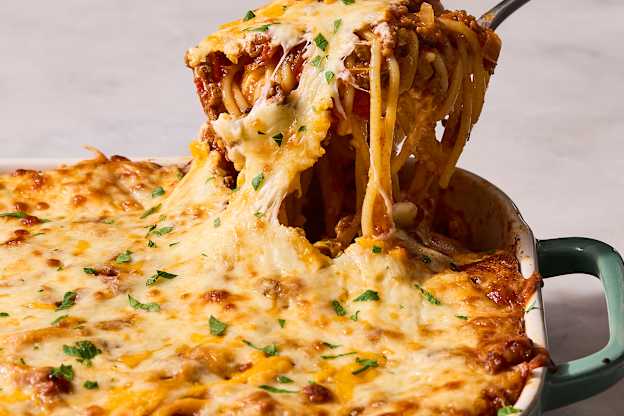 Cowboy Baked Spaghetti