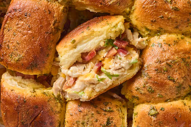 Chicken Bacon Ranch Sliders