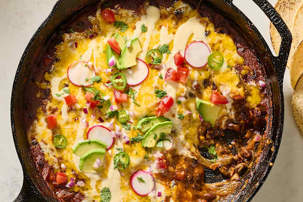 This Black Bean Skillet Has All the Flavor of Enchiladas and None of the Rolling