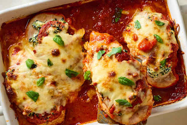 Italian Spinach and Ricotta Baked Chicken