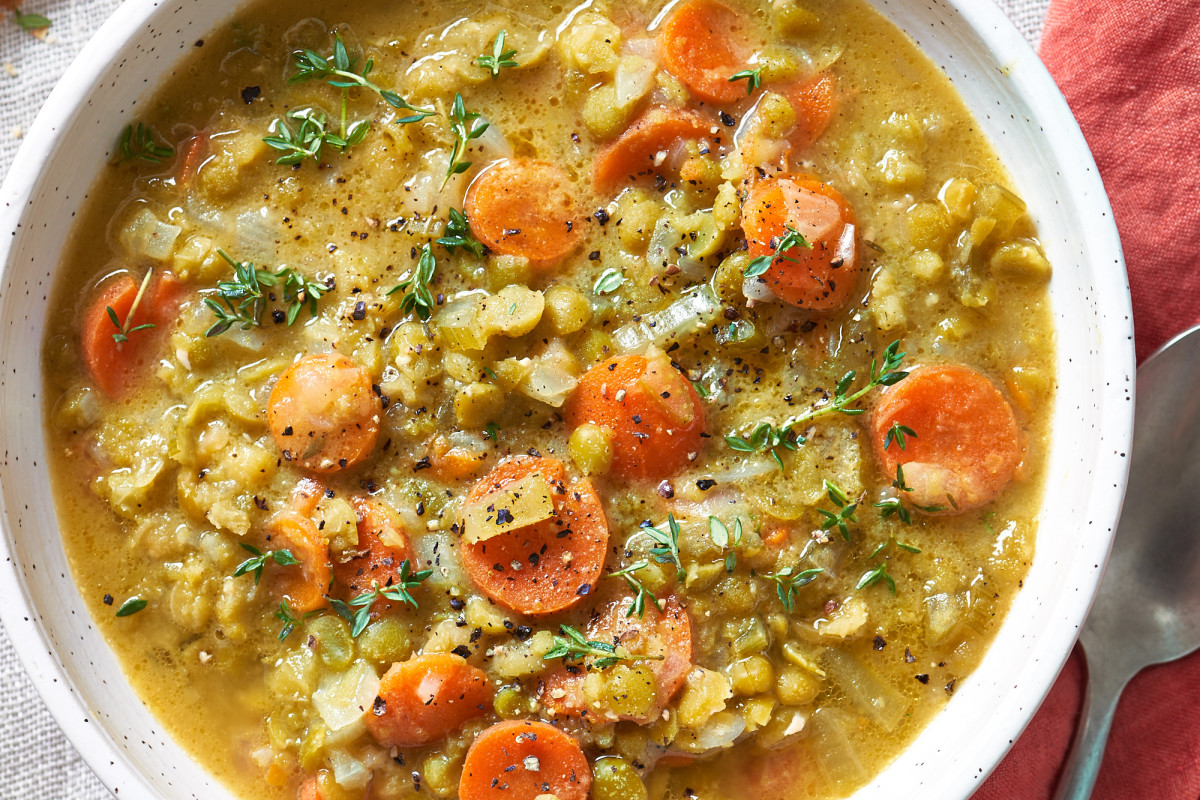 Easy, Hearty Split Pea Soup Is Exactly What You Need Tonight