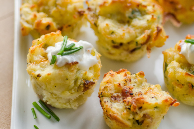 Cheesy Mashed Potato Puffs