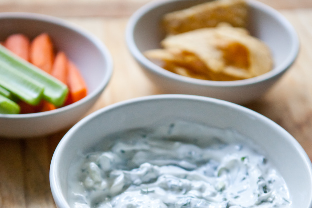 Cool and Creamy Herbed Yogurt Dip Is My Go-To Summer Snack