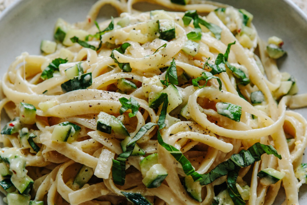 You'll Want to Make This Creamy Zucchini Fettuccine Every Night of Summer