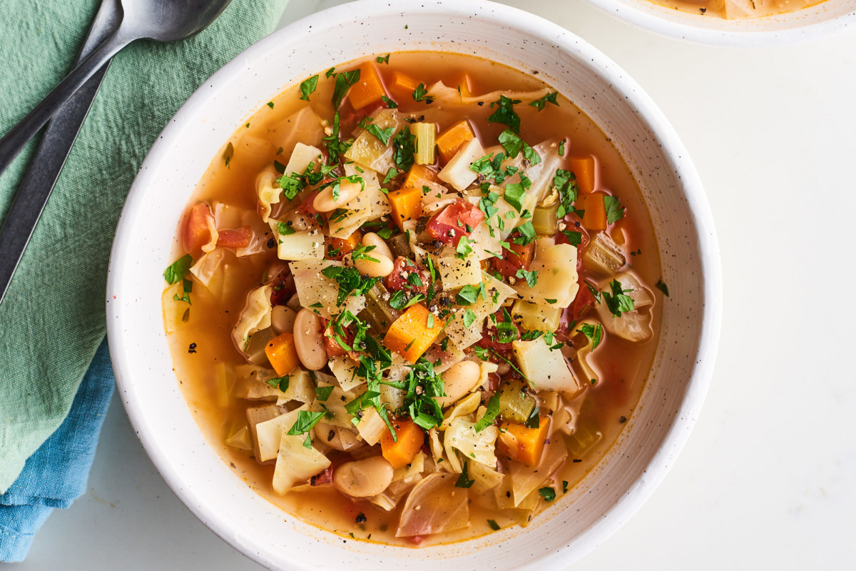 This Loaded Veggie Soup Is the Best Way to Turn a Head of Cabbage into Dinner