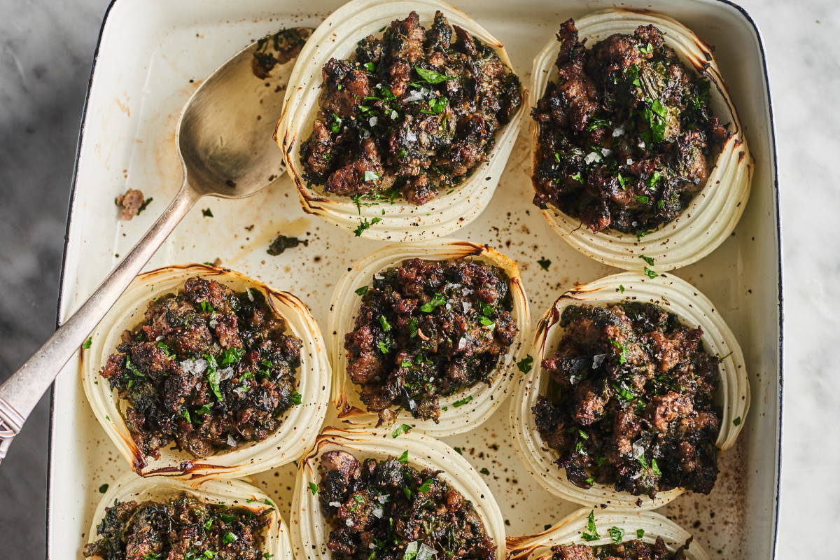 Sausage Stuffed Onions Are a Pantry-Friendly Dinner Winner