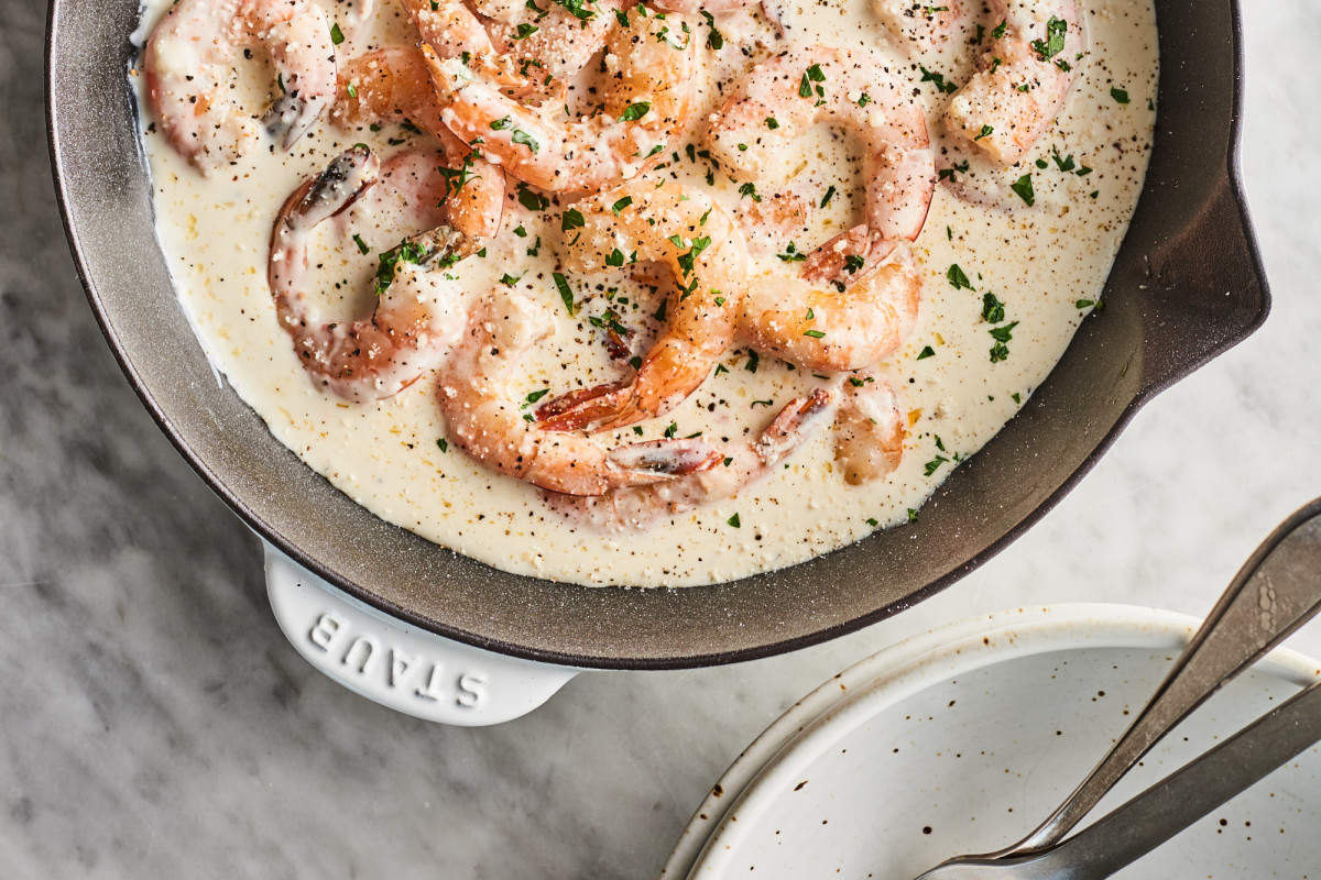 You Only Need Five Ingredients for These Creamy Garlic Shrimp