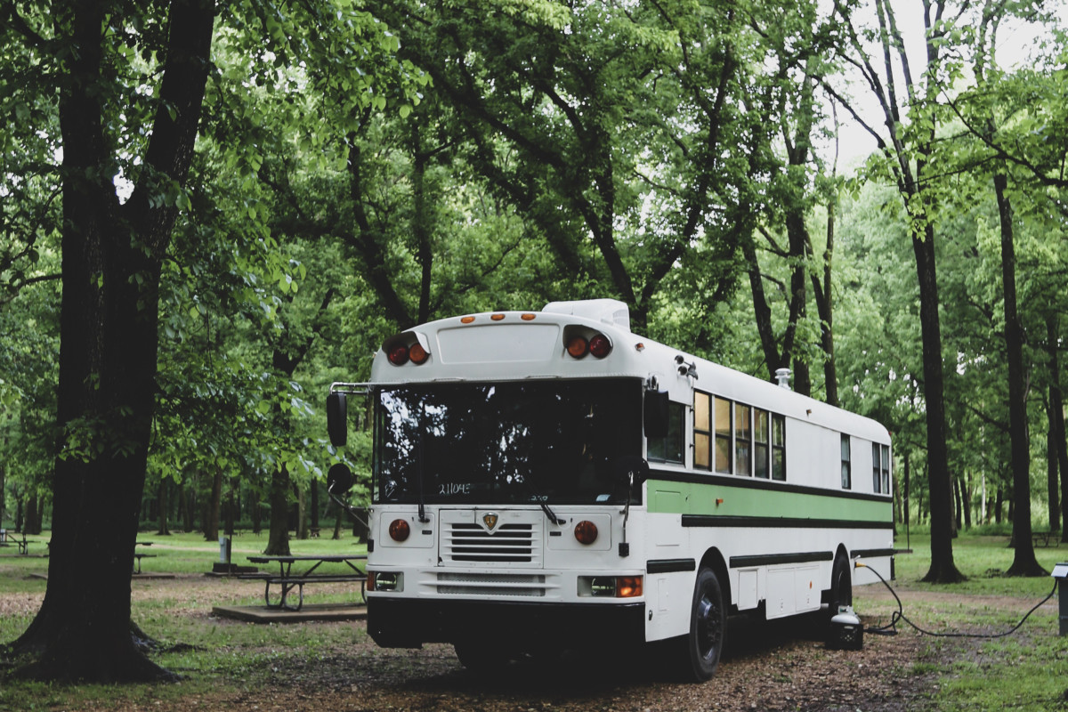 6 Brilliant Storage Ideas to Steal from This 234-Square-Foot Converted School Bus