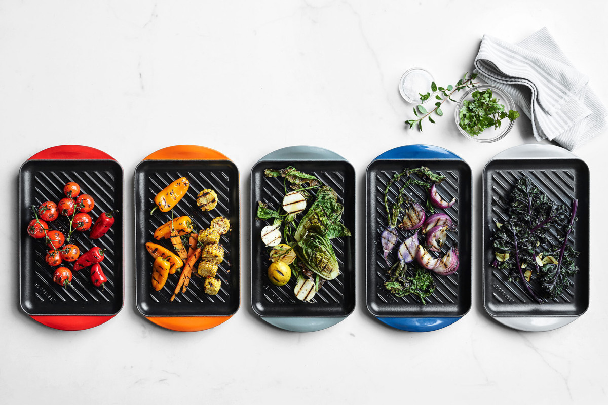 Le Creuset's Super-Popular Skinny Grill Is Perfect for Spring Cooking (Bonus: It's on Sale!)