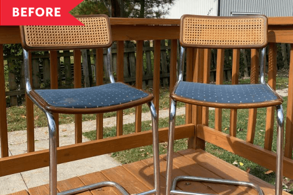Before and After: These Dated Chairs Got Redone for Just $23 — Thanks to 2 Surprising Pantry Items