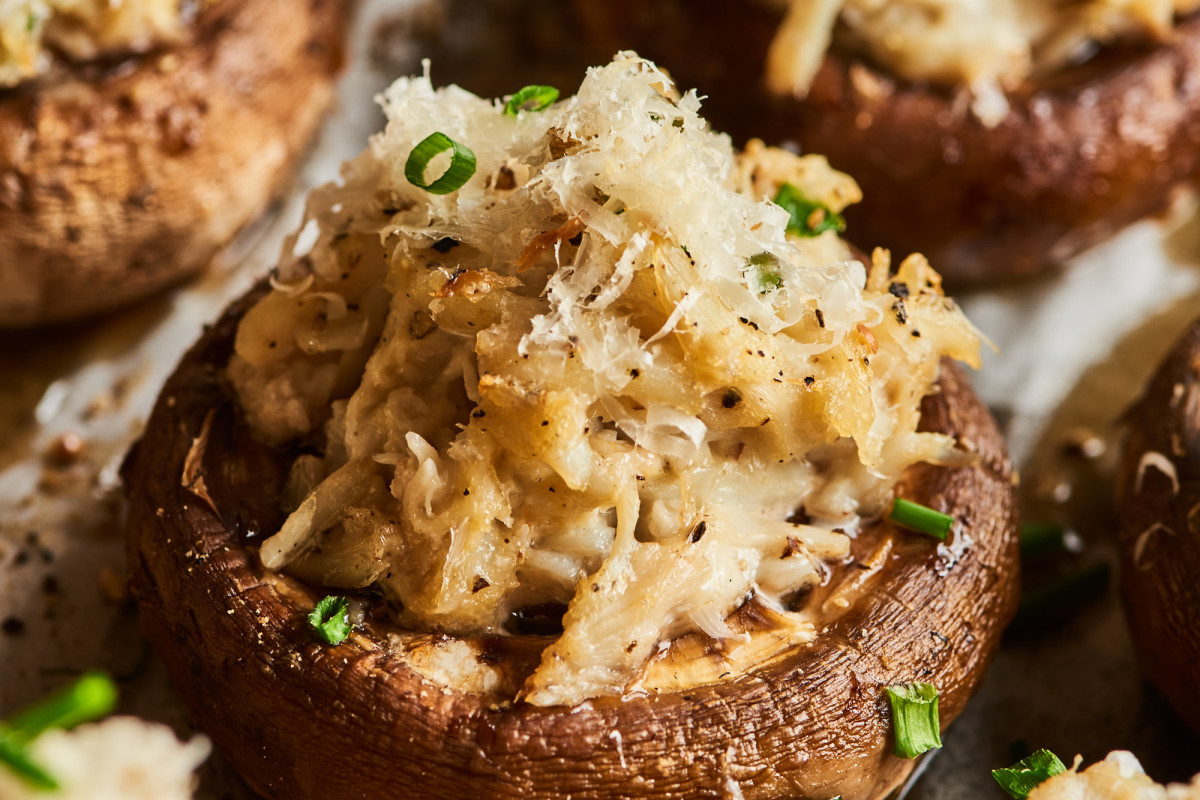 Crab-Stuffed Mushrooms Are the Luxe Holiday Appetizer You Deserve