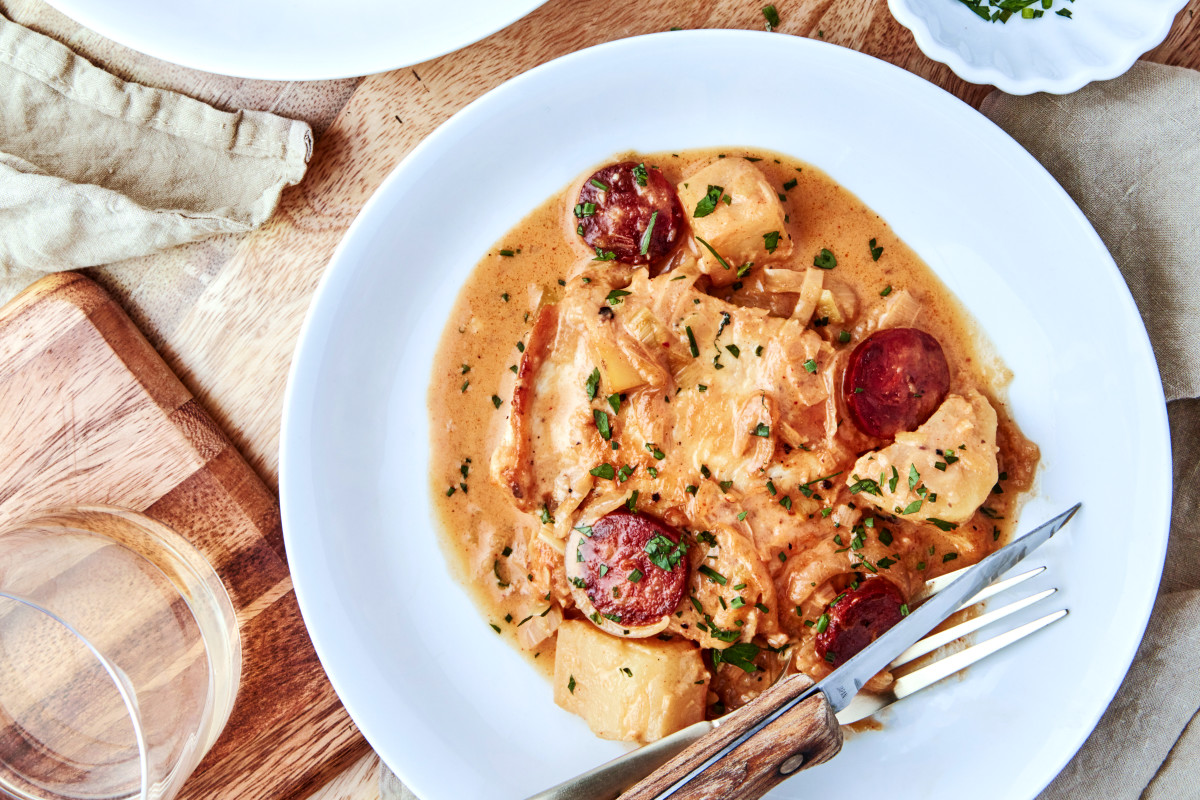 Creamy Chicken with Potatoes and Chorizo Is My Definition of a Perfect Meal