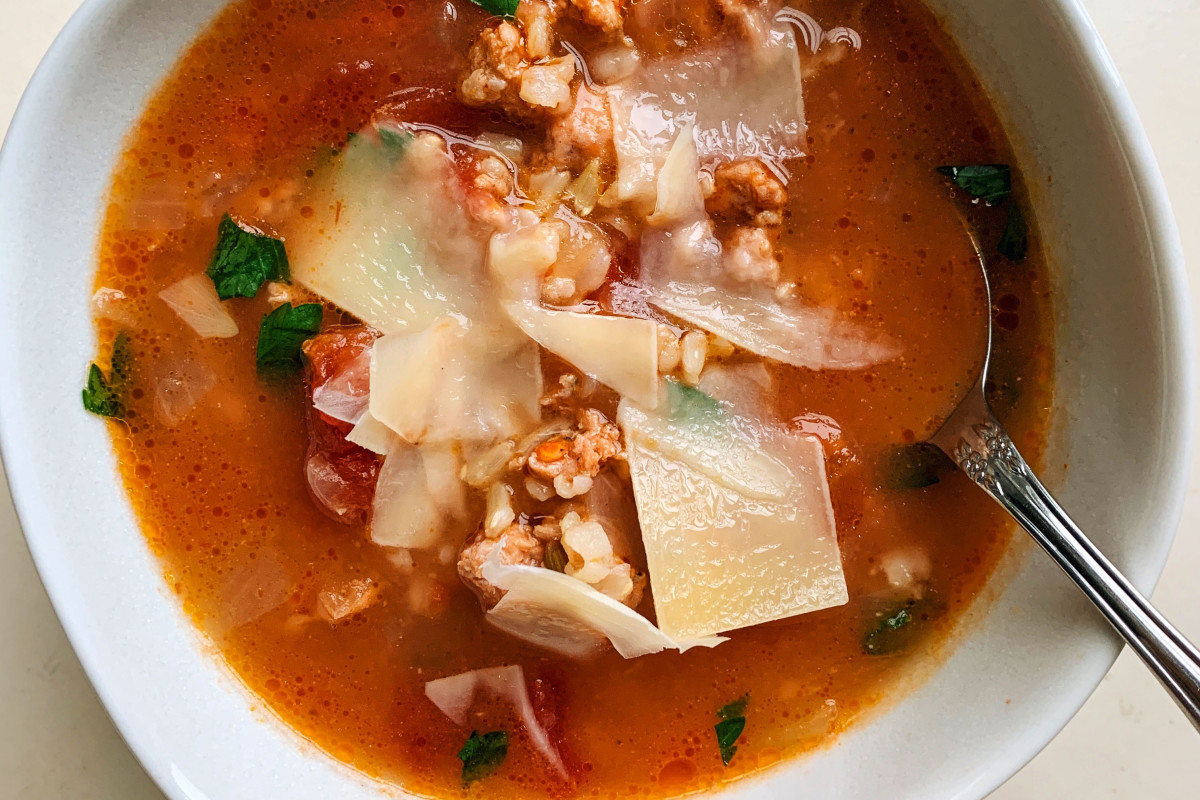 This Garlicky Italian Sausage Soup Is the Most Comforting Recipe I Know