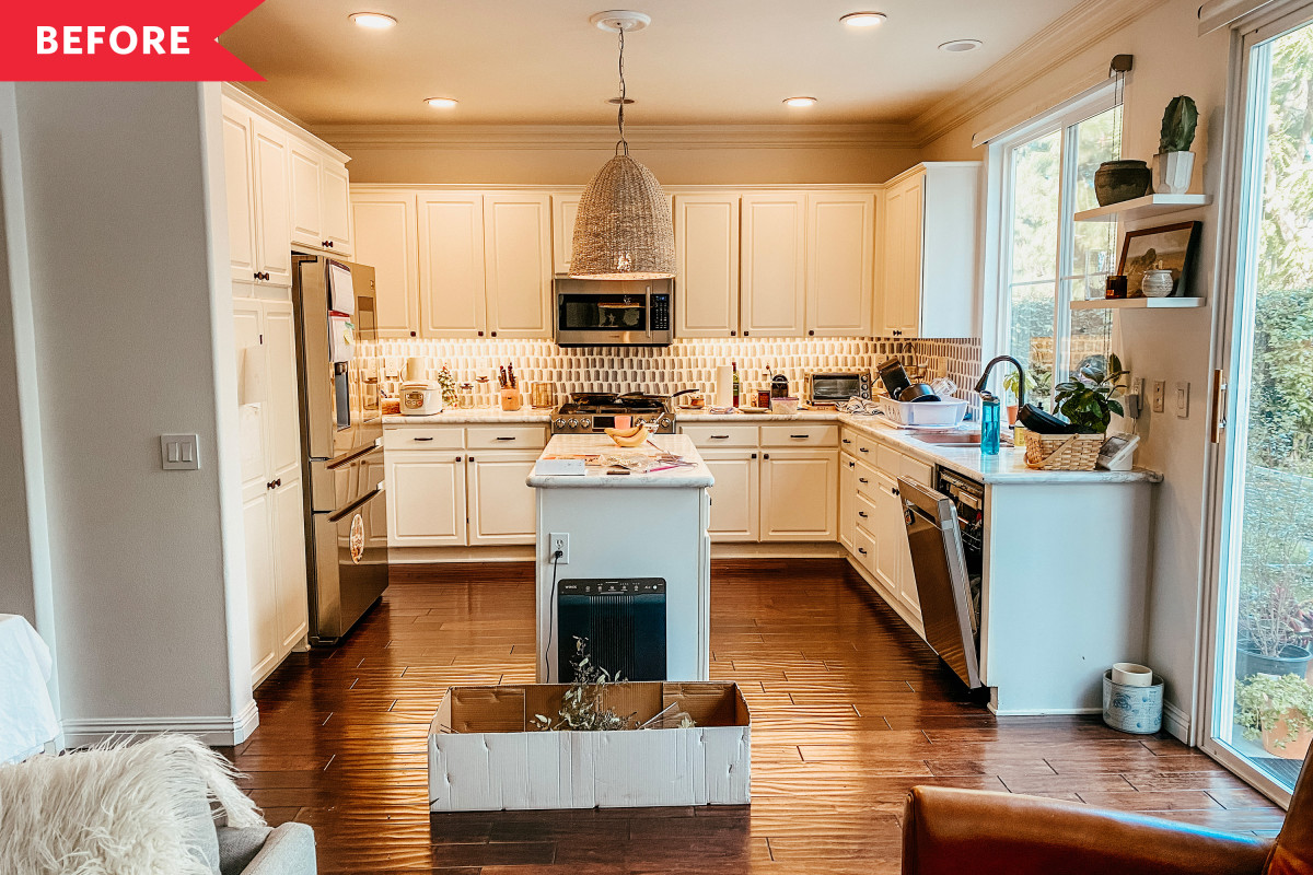 Before and After: A Dated Kitchen Actually Ditches Its Covetable Island — And Now It's Way More Functional