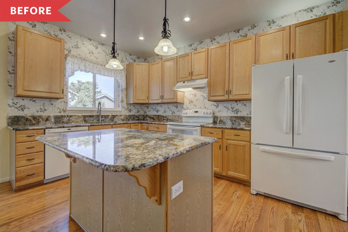Before and After: This Kitchen Kept the '90s Cabinets and Counters — And Somehow the Space Looks Brand New