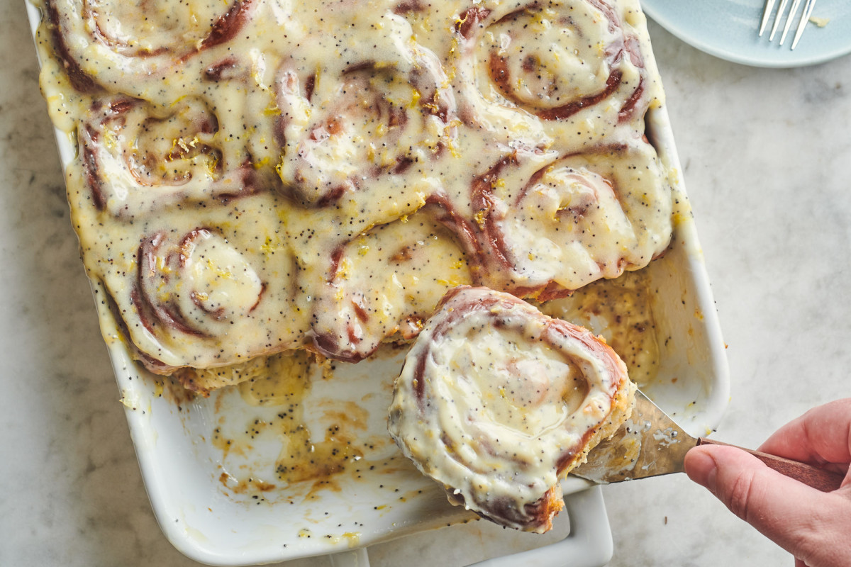 Lemon Poppy Seed Sweet Rolls Are the Breakfast Mash-Up of Our Dreams