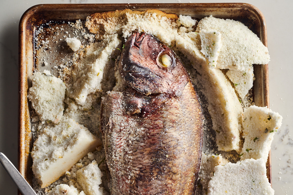 How to Salt-Bake a Whole Fish