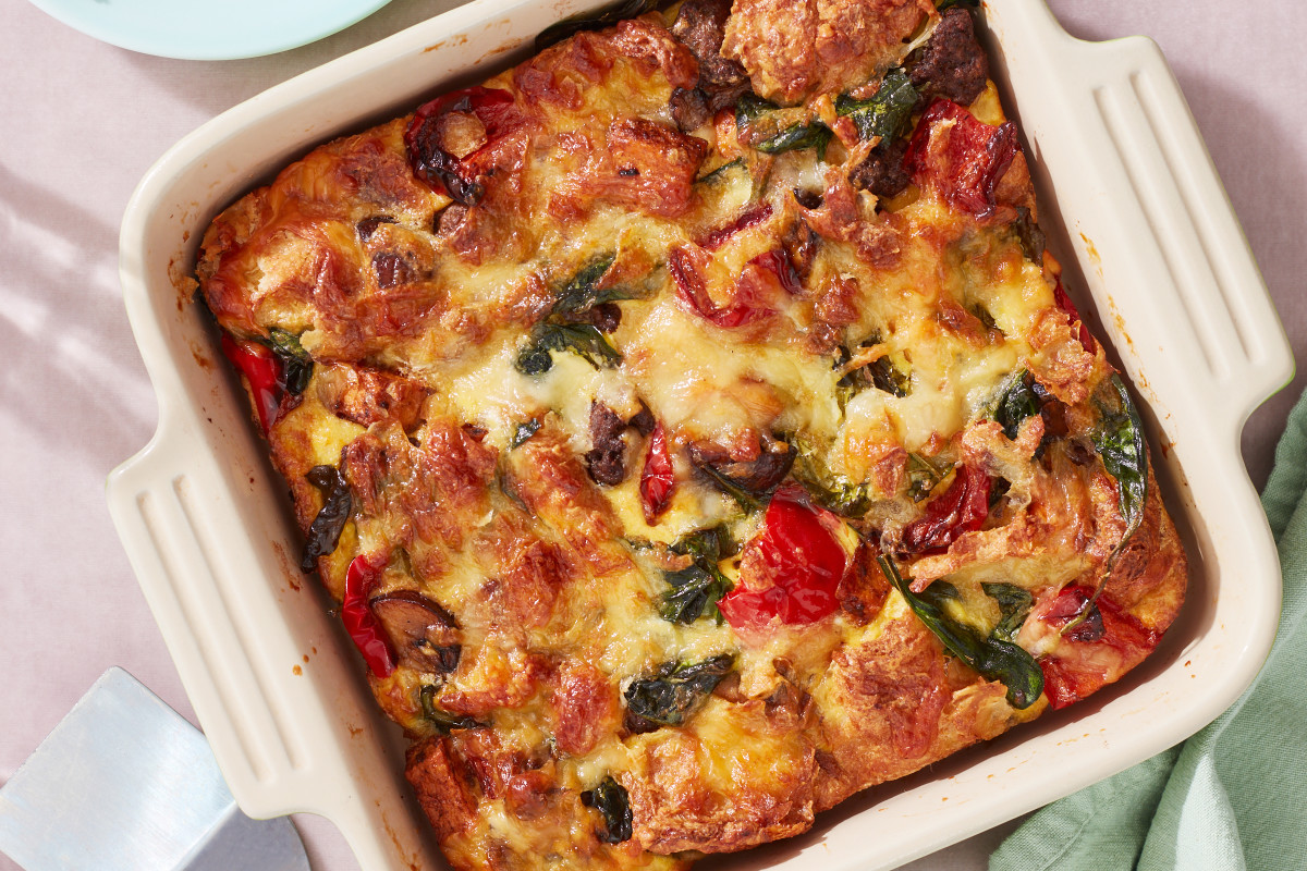 Brandi Milloy's Southwest Croissant Egg Bake Brandi Milloy's Southwest Croissant Egg Bake