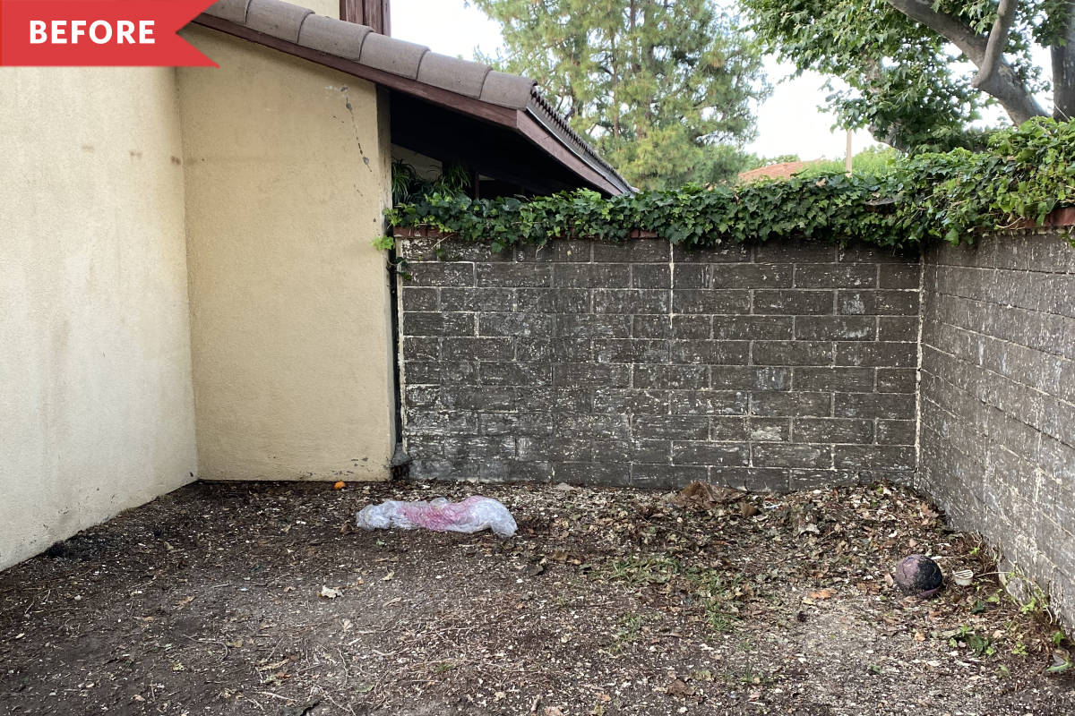 Before and After: One Weekend and $725 Later, This Mud Pit Is Now a Stylish Outdoor Hangout