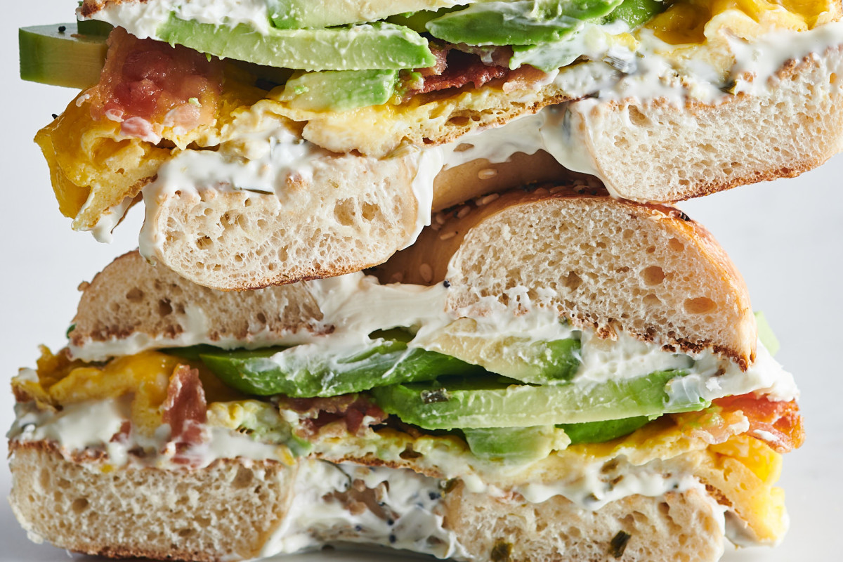 This Loaded Bagel Breakfast Sandwich Has It All